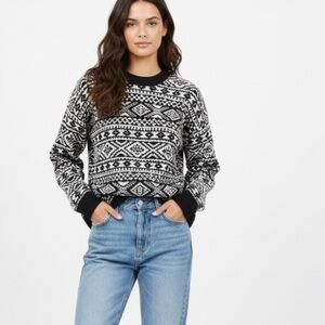 Abercrombie & Fitch Oversized Fair Isle Knit Sweater – Women’s Size Small